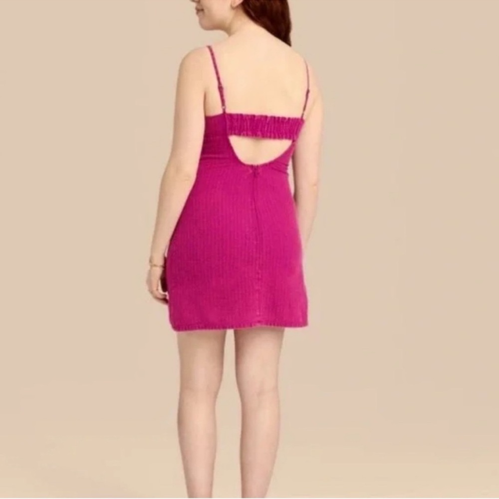 Wild Fable Woven Spaghetti Strap Bodycon Tank Dress - Plum Pink Purple - Picture 3 of 8